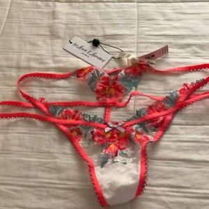 Spring blossoms lingerie Thong